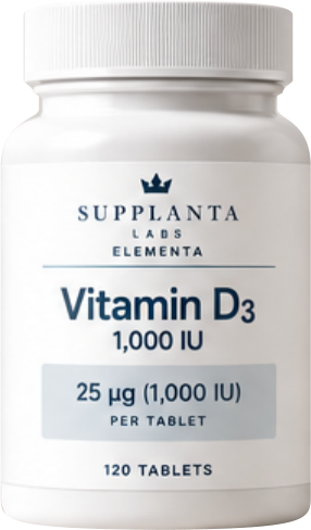 SUPPLANTA LABS ELEMENTA Vitamin D3 - 1,000 IU